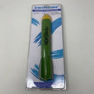Swimline‎ 9175 Torpedo Funderwater Weighted Fun Water Throw Toy Green 12"